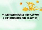 怀旧服牧师装备选择 出装方法大全（怀旧服牧师装备选择 出装方法）