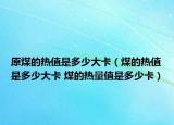 原煤的热值是多少大卡（煤的热值是多少大卡 煤的热量值是多少卡）