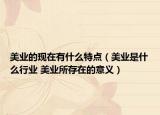 美业的现在有什么特点（美业是什么行业 美业所存在的意义）