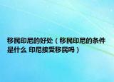 移民印尼的好处（移民印尼的条件是什么 印尼接受移民吗）
