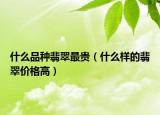 什么品种翡翠最贵（什么样的翡翠价格高）