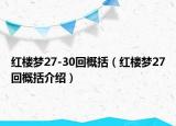 红楼梦27-30回概括（红楼梦27回概括介绍）