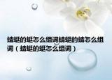 蜻蜓的蜓怎么组词蜻蜓的蜻怎么组词（蜻蜓的蜓怎么组词）