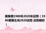 属猴男1980年2020年运势（1980男猴生肖2020运势 运势解析）