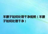 羊腰子如何处理干净视频（羊腰子如何处理干净）