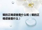 曜的正确读音是什么呢（曜的正确读音是什么）