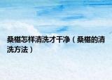 桑椹怎样清洗才干净（桑椹的清洗方法）