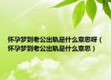 怀孕梦到老公出轨是什么意思呀（怀孕梦到老公出轨是什么意思）