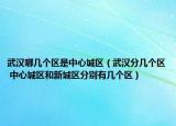 武汉哪几个区是中心城区（武汉分几个区 中心城区和新城区分别有几个区）