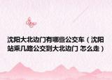沈阳大北边门有哪些公交车（沈阳站乘几路公交到大北边门 怎么走）