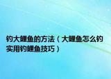 钓大鲤鱼的方法（大鲤鱼怎么钓 实用钓鲤鱼技巧）