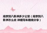 南京到八卦洲多少公里（南京到八卦洲怎么去 详细驾车路线分享）