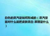 白色的蒸汽是如何形成的（蒸汽里面对什么能把皮肤蒸白 原理是什么）