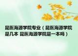 昆医海源学院专业（昆医海源学院是几本 昆医海源学院是一本吗）
