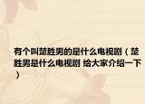 有个叫楚胜男的是什么电视剧（楚胜男是什么电视剧 给大家介绍一下）