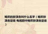 婉君的扮演者叫什么名字（婉君扮演者是谁 电视剧中婉君扮演者是谁）