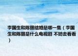 李国生和陈丽结婚是哪一集（李国生和陈丽是什么电视剧 不妨去看看）