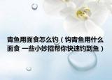 青鱼用面食怎么钓（钩青鱼用什么面食 一些小妙招帮你快速钓到鱼）