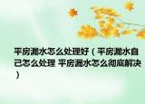 平房漏水怎么处理好（平房漏水自己怎么处理 平房漏水怎么彻底解决）