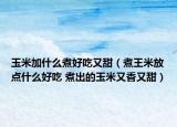 玉米加什么煮好吃又甜（煮王米放点什么好吃 煮出的玉米又香又甜）
