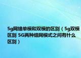 5g网络单模和双模的区别（5g双模区别 5G两种组网模式之间有什么区别）