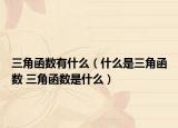 三角函数有什么（什么是三角函数 三角函数是什么）