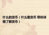 什么的货币（什么是货币 带你详细了解货币）