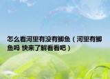怎么看河里有没有鲫鱼（河里有鲫鱼吗 快来了解看看吧）