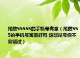 尾数55555的手机号寓意（尾数555的手机号寓意好吗 这些尾号你不容错过）