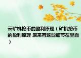 云矿机挖币的盈利原理（矿机挖币的盈利原理 原来有这些细节在里面）