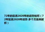 72年的鼠男2020年的运势如何（72年鼠男2020年运势 多个方面来解析）