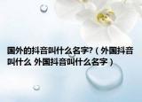 国外的抖音叫什么名字?（外国抖音叫什么 外国抖音叫什么名字）