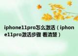 iphone11pro怎么激活（iphone11pro激活步骤 看清楚）
