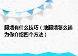 爬墙有什么技巧（地爬墙怎么铺 为你介绍四个方法）