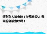 梦到别人被鱼咬（梦见鱼咬人 我真的会被鱼咬吗）
