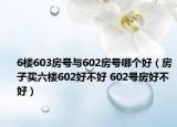 6楼603房号与602房号哪个好（房子买六楼602好不好 602号房好不好）