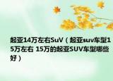 起亚14万左右SuV（起亚suv车型15万左右 15万的起亚SUV车型哪些好）