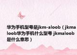 华为手机型号是jkm-aloob（jkmaloob华为手机什么型号 jkmaloob是什么意思）