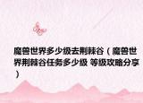魔兽世界多少级去荆棘谷（魔兽世界荆棘谷任务多少级 等级攻略分享）