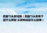 后脑勺头发枯燥（后脑勺头发难干是什么原因 头发稀疏是怎么回事）