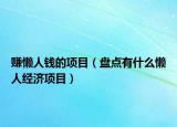 赚懒人钱的项目（盘点有什么懒人经济项目）