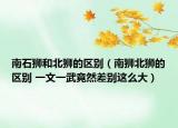 南石狮和北狮的区别（南狮北狮的区别 一文一武竟然差别这么大）