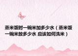 蒸米饭时一碗米加多少水（蒸米饭一碗米放多少水 应该如何洗米）