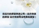 在远方的原型快递公司（远方快递的原型 远方快递有没有真实原型）