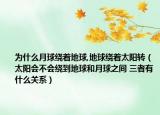 为什么月球绕着地球,地球绕着太阳转（太阳会不会绕到地球和月球之间 三者有什么关系）