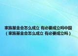 家族基金会怎么成立 有必要成立吗中国（家族基金会怎么成立 有必要成立吗）