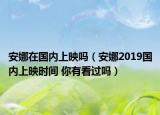 安娜在国内上映吗（安娜2019国内上映时间 你有看过吗）
