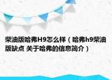 柴油版哈弗H9怎么样（哈弗h9柴油版缺点 关于哈弗的信息简介）