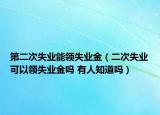 第二次失业能领失业金（二次失业可以领失业金吗 有人知道吗）