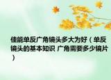 佳能单反广角镜头多大为好（单反镜头的基本知识 广角需要多少镜片）